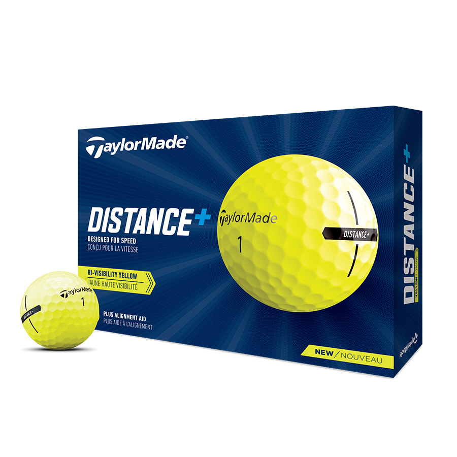 Taylormade | Distance + | Yellow | incl RSGolf logo