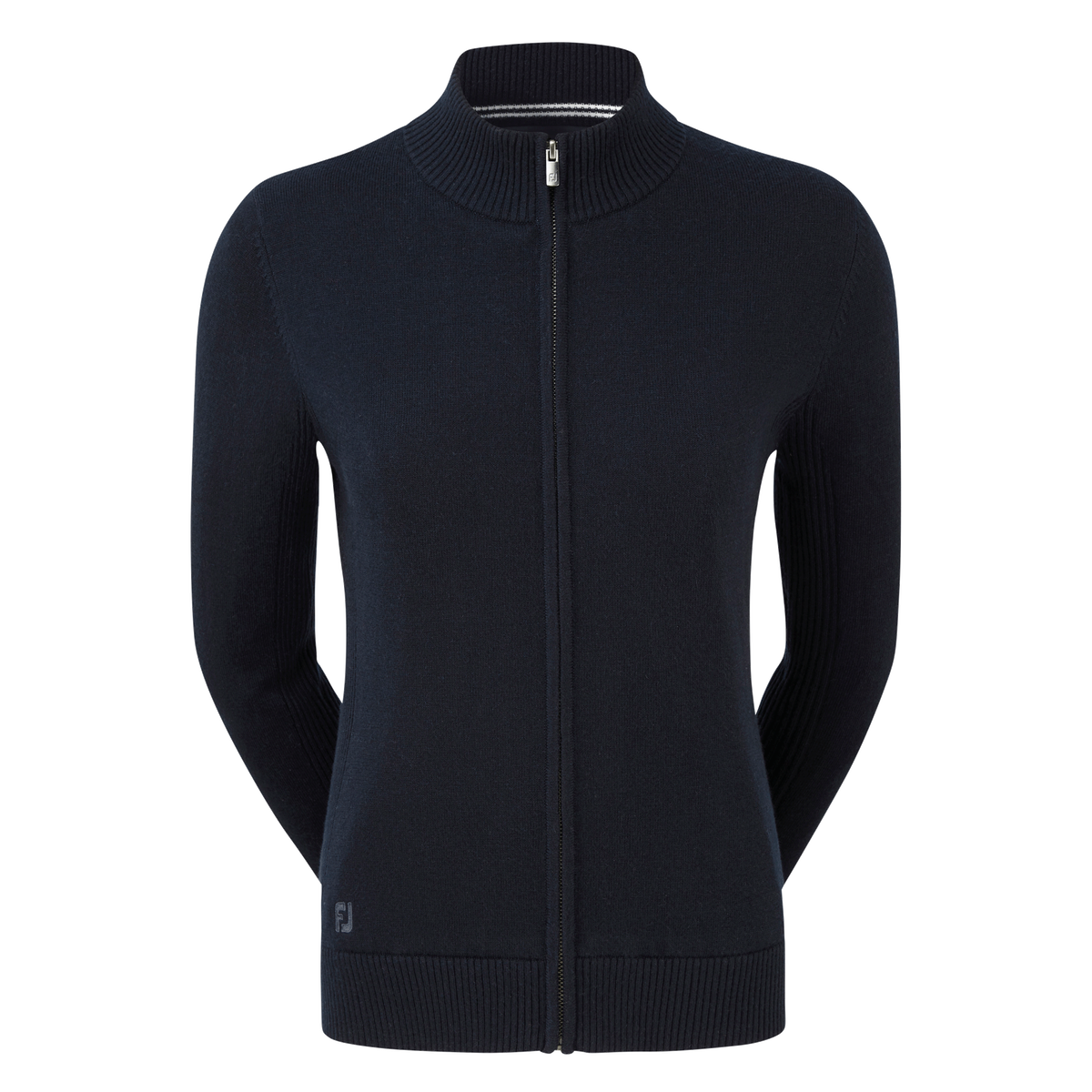 Footjoy | 96029 | Wmns Full-Zip Lined Wool Blend Pullover | Navy