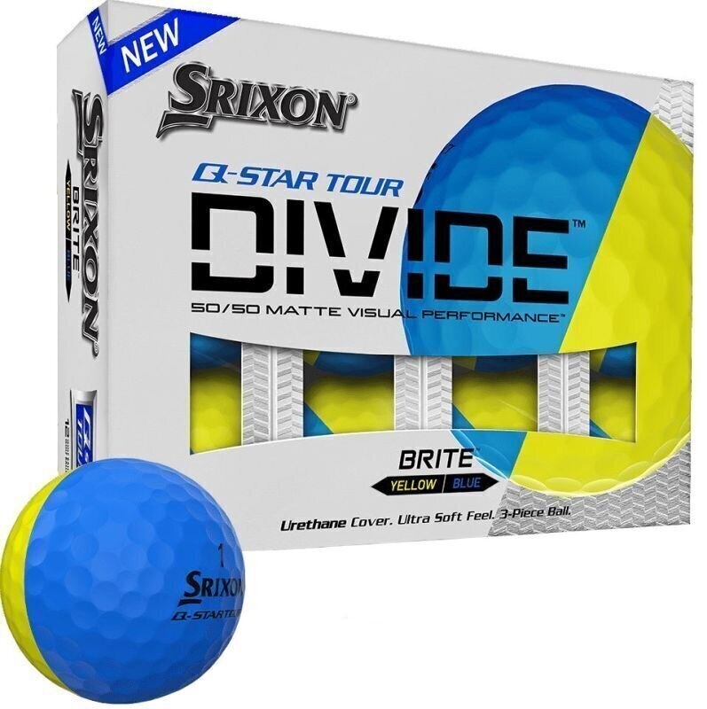 Srixon | QStar Tour-3 Divide | Yellow / Blue | Balls