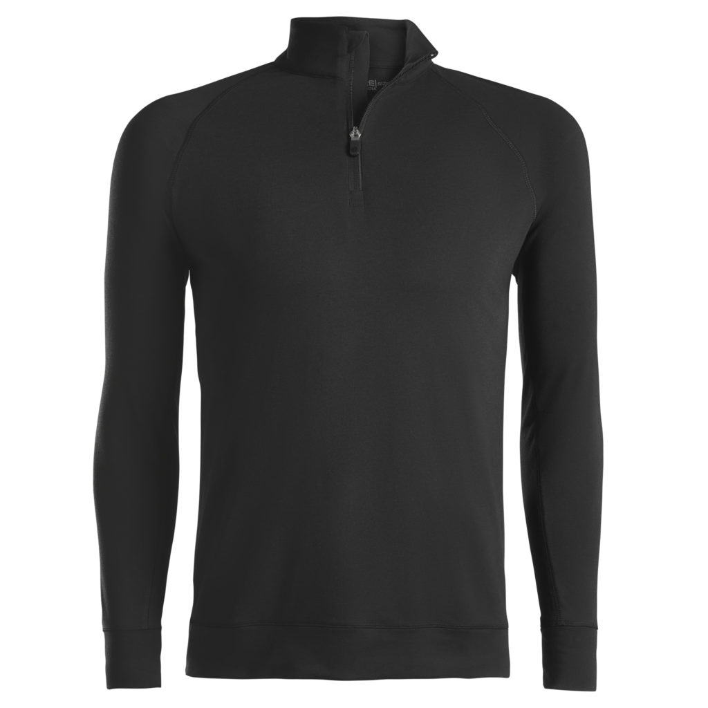 G/Fore | G4MS21K79 | Mens | Luxe State Mid Tech Jersey Quarter Zip | Onyx