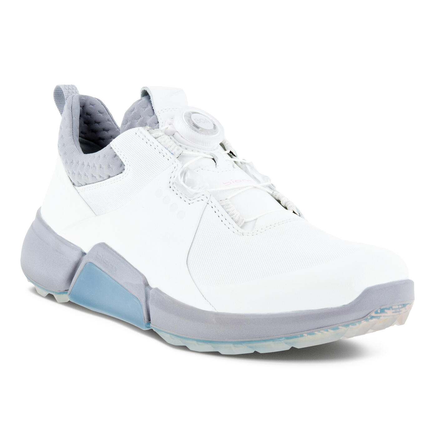 Ecco | 108213-59021 | W Golf Biom H4 BOA Laced Shoe | White / Silver Grey