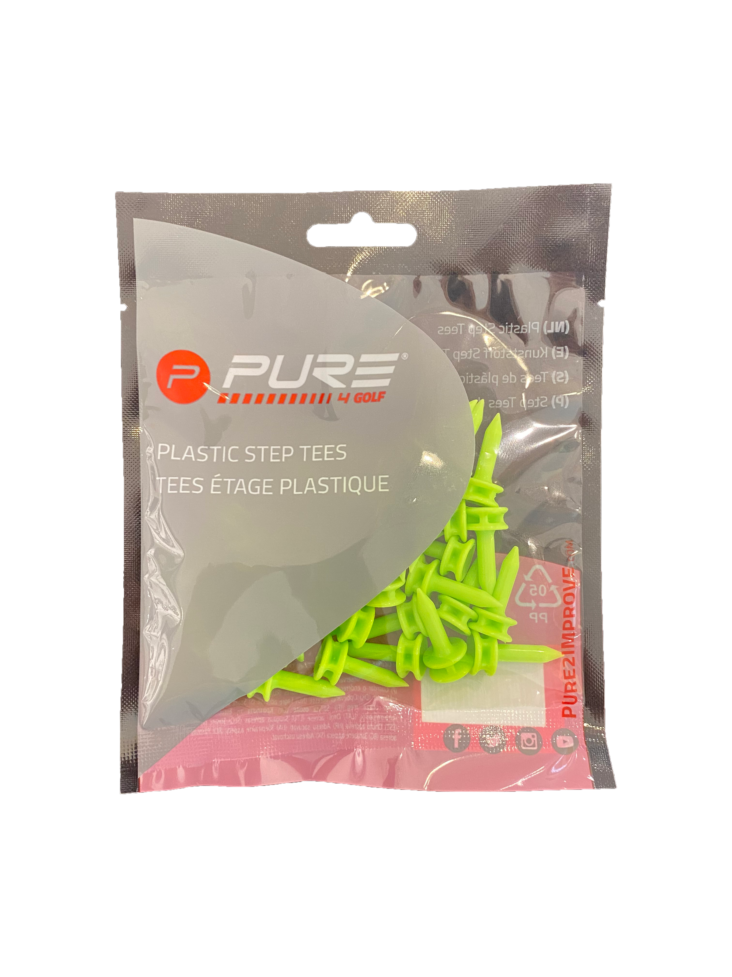 Pure2Improve | Plastic Step Tees | Green
