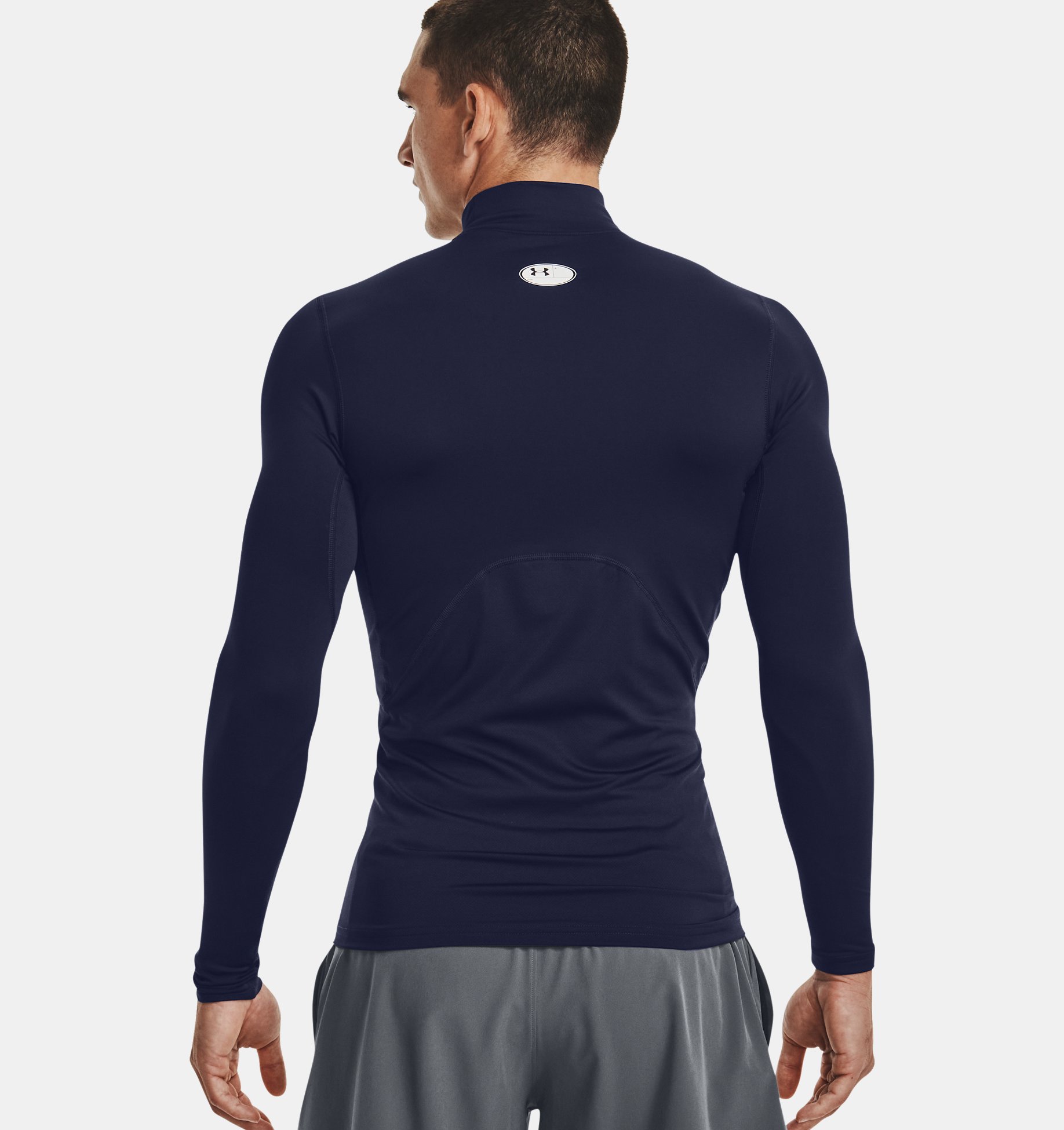 Under Armour  | 1366066-410 | Cold-Gear | Armour Fitted Mock | Midnight Navy / White |