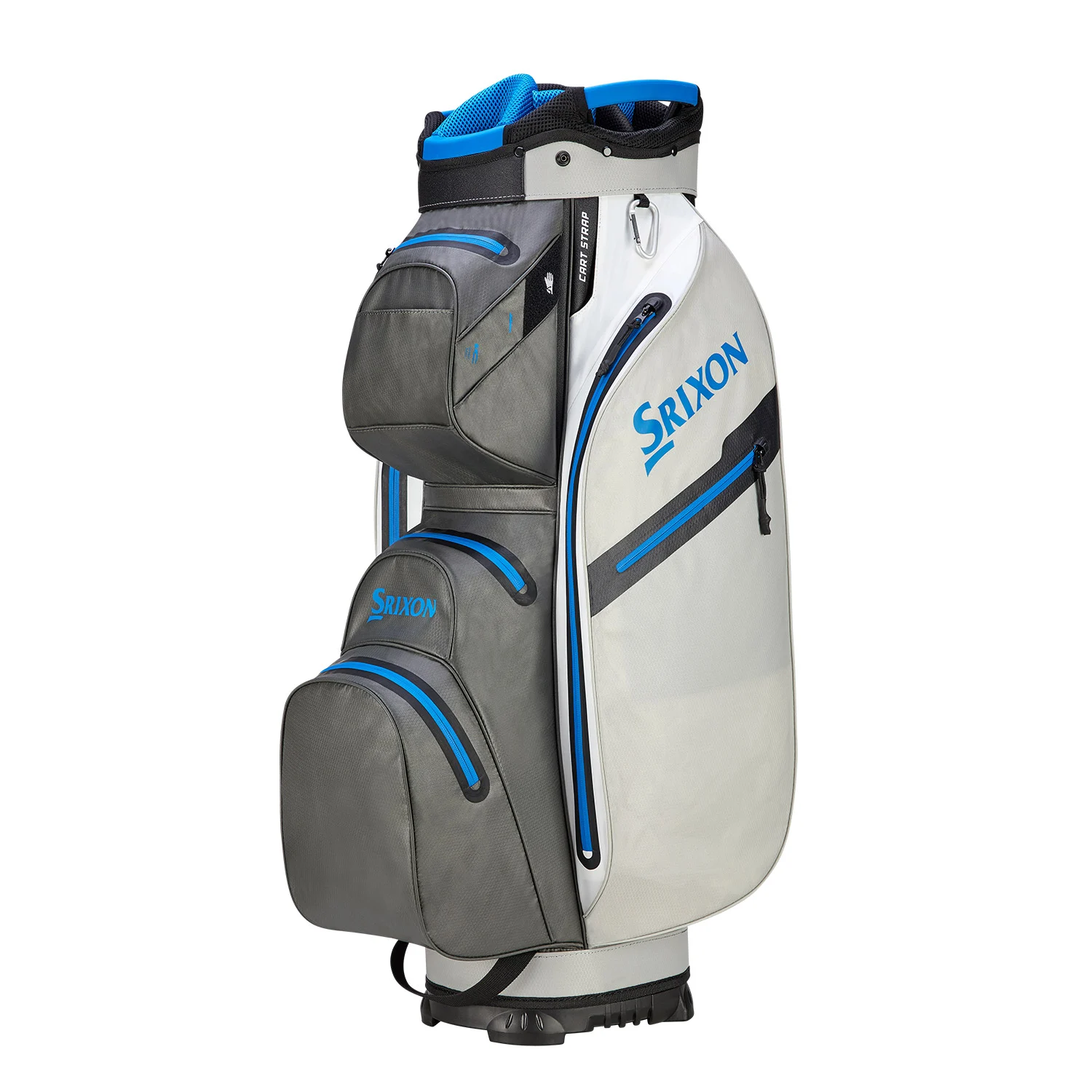 Srixon | S12122550 | SRX Waterproof Cartbag | Charcoal / White / Light Grey / Blue