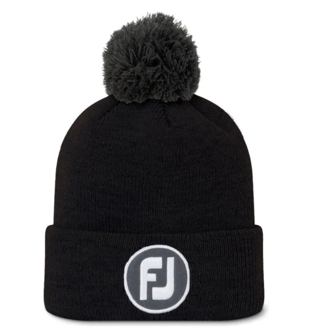 Footjoy | FH22BSPOM-0 | PomPom Hat | Black